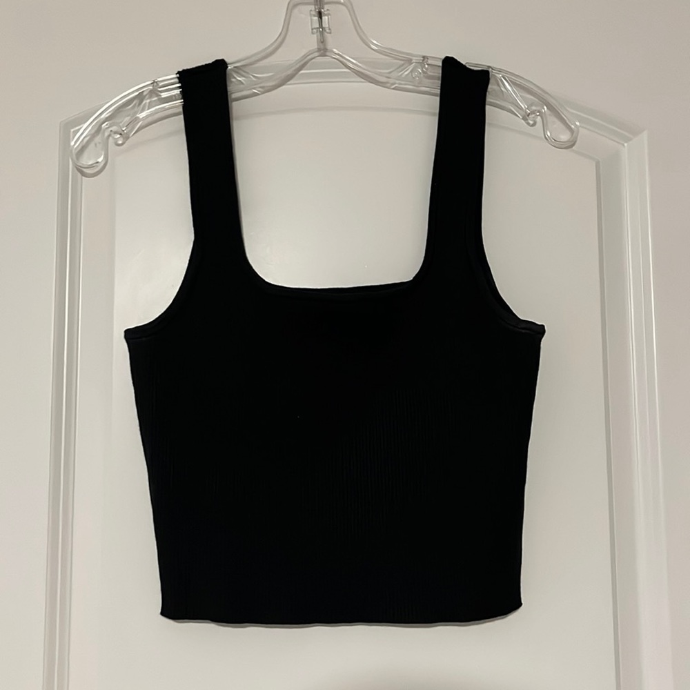 black tank top
